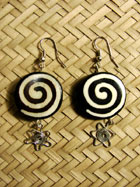 Boucles Oreilles en Os