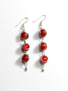 Boucles d'oreille verre