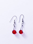 Boucles d'oreille verre