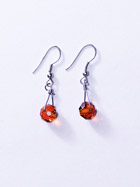 Boucles d'oreille verre