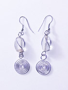 Boucles d'oreille verre