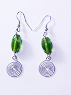Boucles d'oreille verre