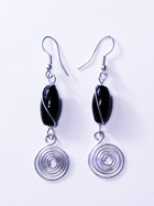 Boucles d'oreille verre