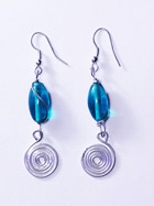 Boucles d'oreille verre