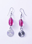 Boucles d'oreille verre