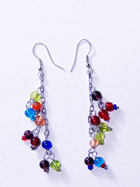 Boucles d'oreille verre