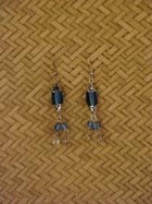 Boucles d'oreille verre