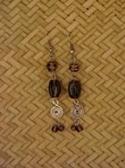 Boucles d'oreille verre
