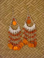 Boucles d'oreille verre