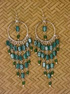 Boucles d'oreille verre