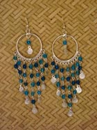 Boucles d'oreille verre
