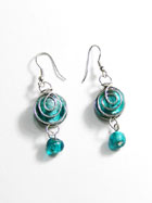Boucles d'oreille verre