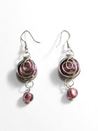 Boucles d'oreille verre