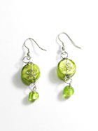 Boucles d'oreille verre