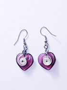 Boucles d'oreille verre