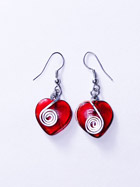 Boucles d'oreille verre