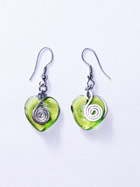 Boucles d'oreille verre
