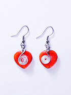 Boucles d'oreille verre
