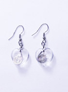 Boucles d'oreille verre