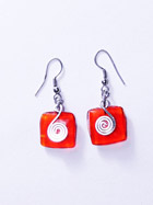Boucles d'oreille verre