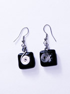 Boucles d'oreille verre