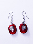 Boucles d'oreille verre