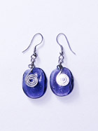Boucles d'oreille verre