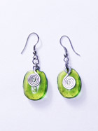 Boucles d'oreille verre