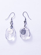 Boucles d'oreille verre