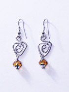 Boucles d'oreille verre