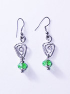 Boucles d'oreille verre