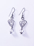 Boucles d'oreille verre