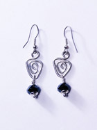 Boucles d'oreille verre