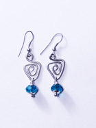 Boucles d'oreille verre