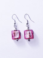 Boucles d'oreille verre